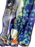 Premium Silk Feeling Peacock Design Scarf